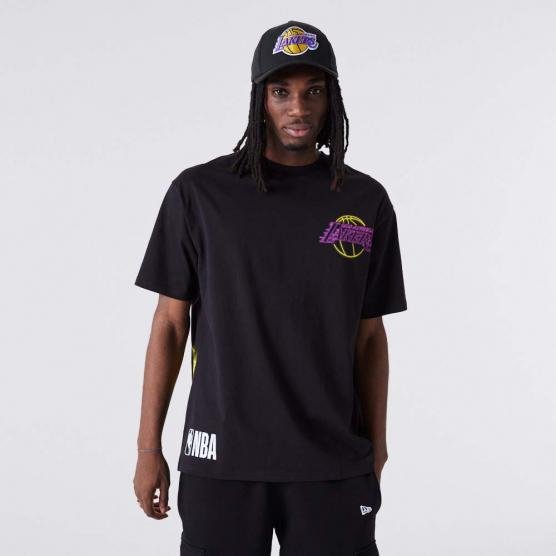 la lakers neon oversized black t shirt 60292335 center