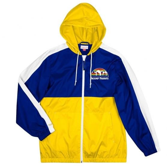 windbreaker denver nuggets mitchell and ness gameday 